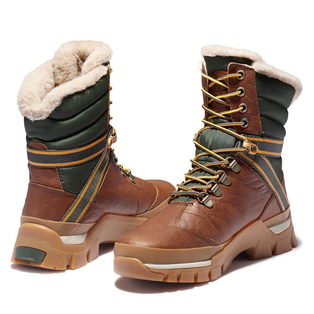 Botas de Nieve Timberland Mujer Jenness Falls Waterproof Insulated Marrones - Chile OZC-197064